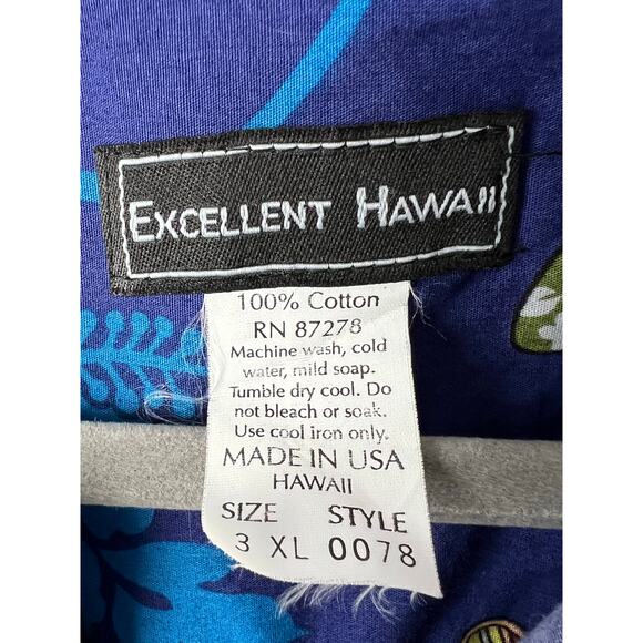 EXCELLENT HAWAII Woody Panel Wagon, Surf Boards Cotton Hawaiian Shirt Mens 3XL - Picture 4 of 8